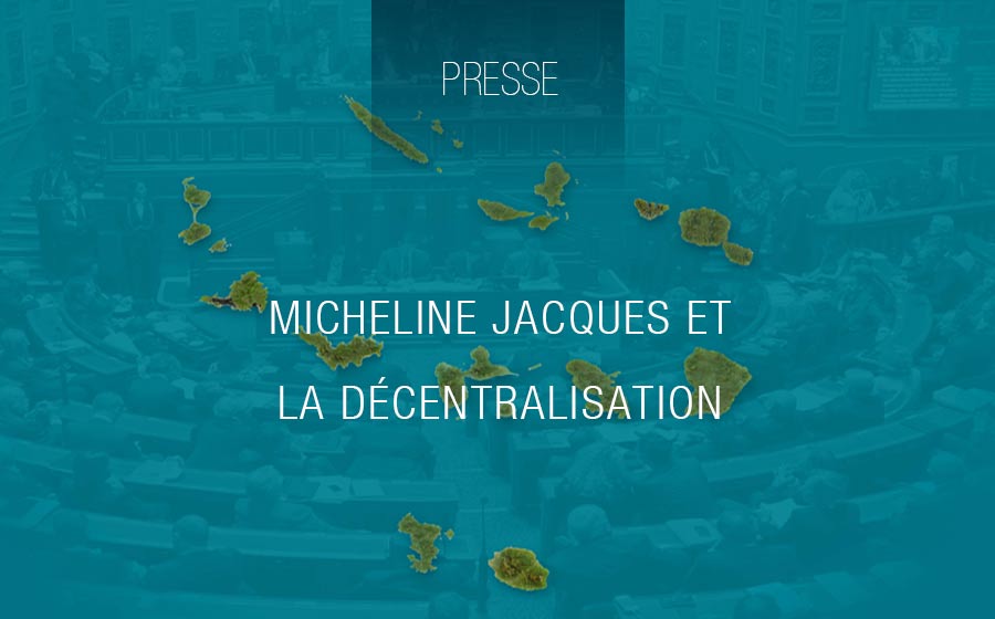 Micheline Jacques et la décentralisation. Article du journal de Saint-Barth du 17 mai 2023